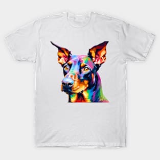 Pop-Art Doberman Pinscher Impressionism T-Shirt